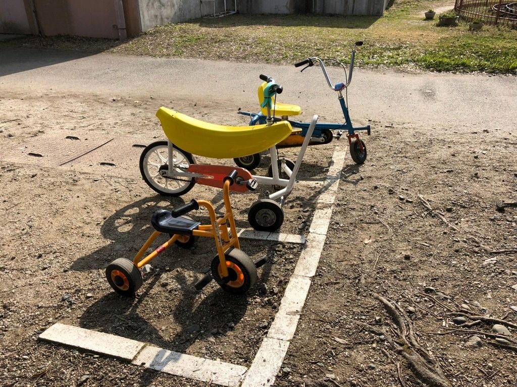 バナナの形の自転車