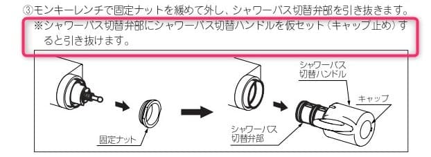 切替部が取れない時のポイント